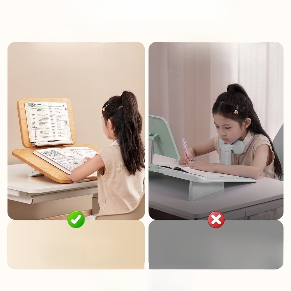 2단 독서대 책거치대 거치대 각도조절 높이조절 북스탠드 필기 바른자세 독서 스탠드 - 상세 이미지 3