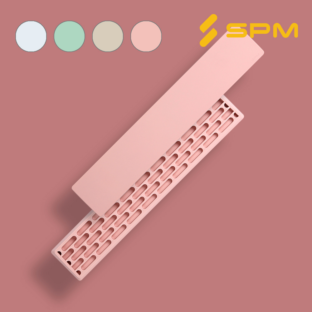 SPM 실리콘 키보드 풀배열 팜레스트 손목받침대 SPT100 핑크 - 상품 이미지