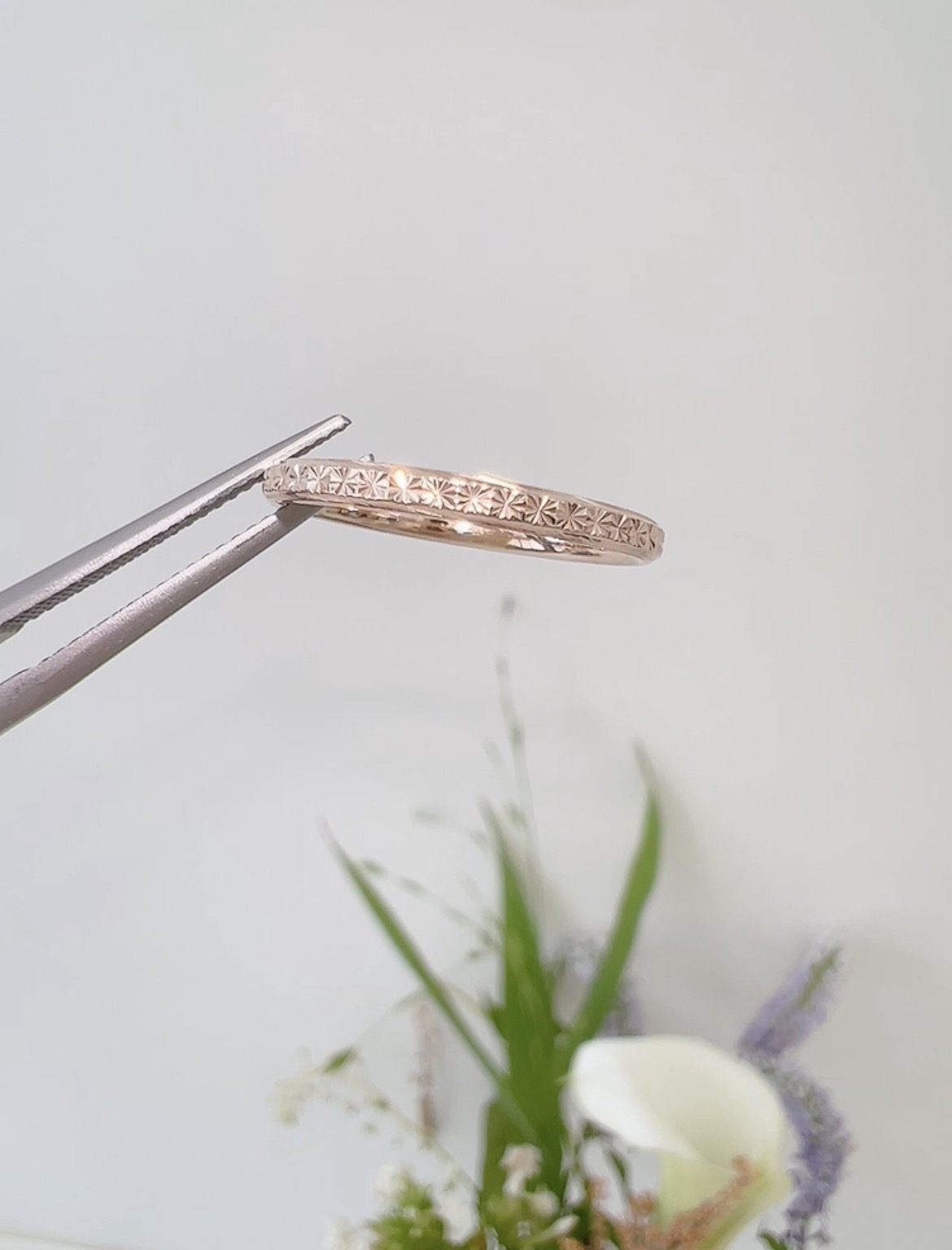 14K 컷팅 레이어드 반지 1.8mm 슬림 데일리 여성 - 상세 이미지 3