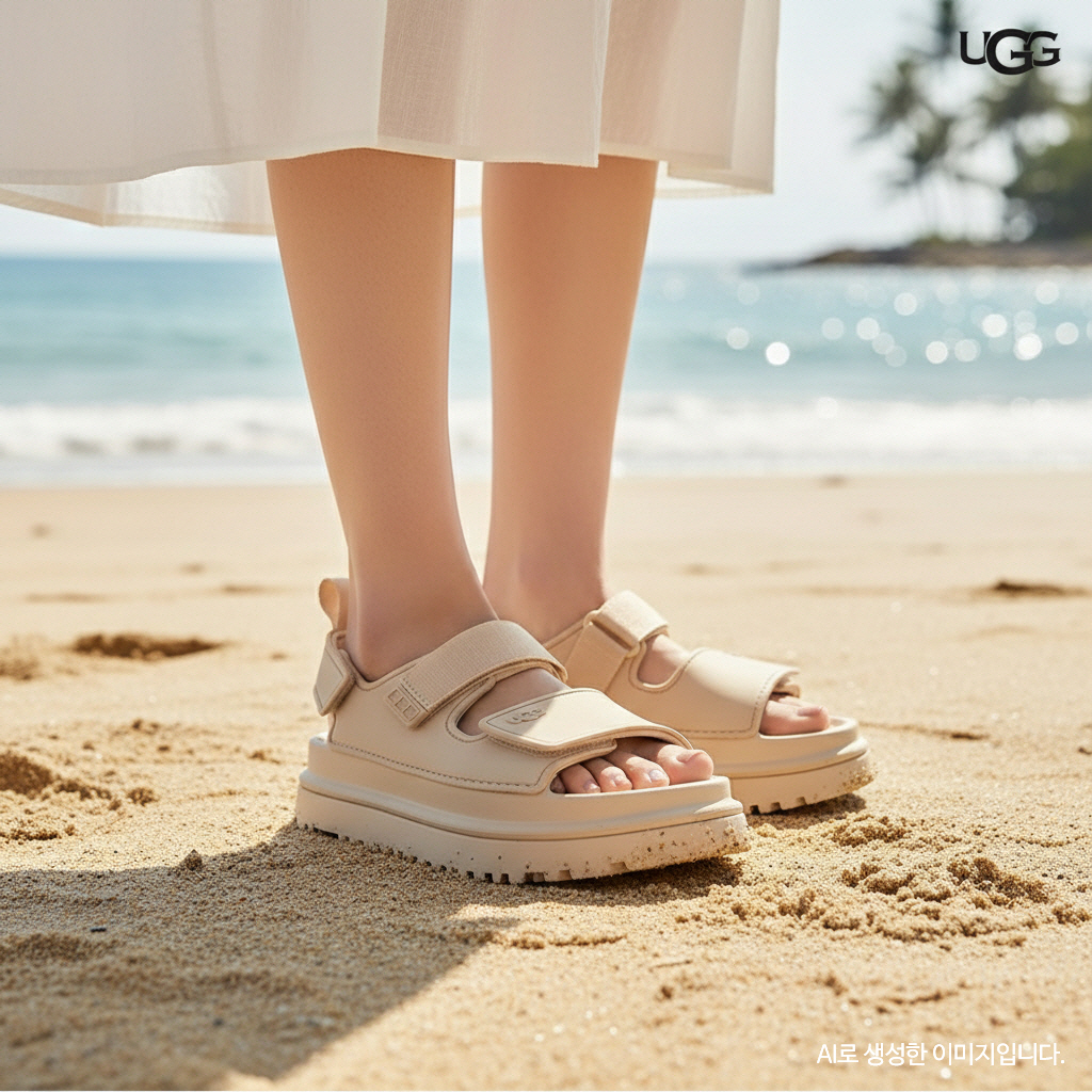 UGG 미국 어그 봄 여름 샌들 골든스타 골든글로우 플랫폼 스트랩 이미지 7
