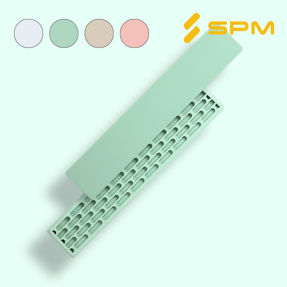SPM 실리콘 키보드 풀배열 팜레스트 손목받침대 SPT100 민트 - 상품 이미지