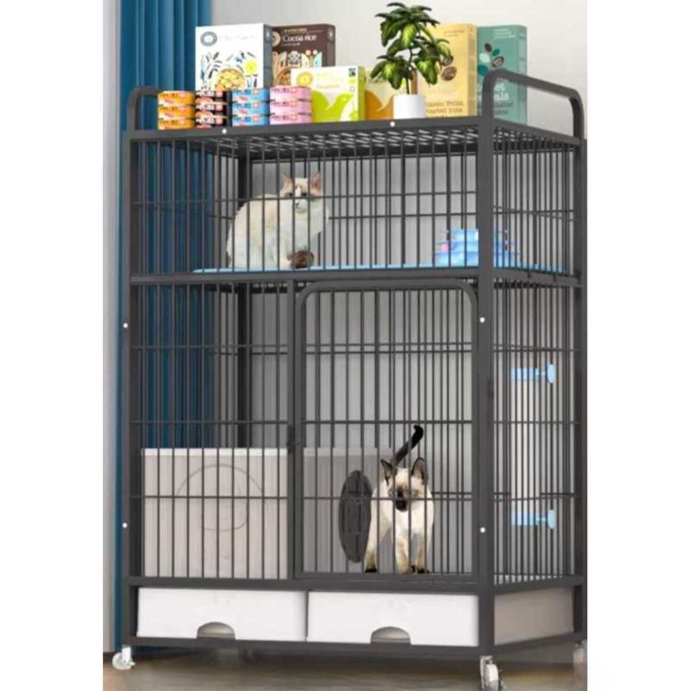 고양이 가정용 케이지 분리 대형 펜스 철제 하우스 126cm - 상품 이미지