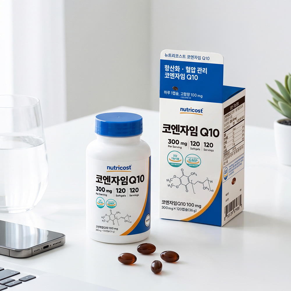 뉴트리코스트 코큐텐 코엔자임Q10(100MG) 소프트젤 120정, 1개 - 상세 이미지 5