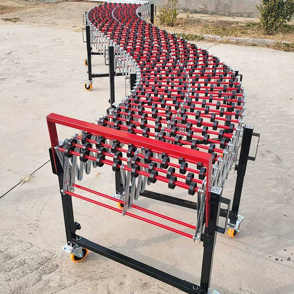 컨베이어레일 자바라 물류 창고 하역 무동력 컨베어 휠 60cm - 상세 이미지 3