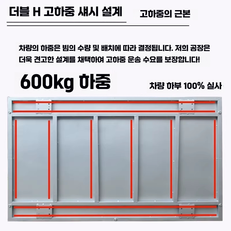 롤테이너 운반 카트 중량 매쉬 파레트 바스켓 대차 끌차 5인치 - 상세 이미지 3