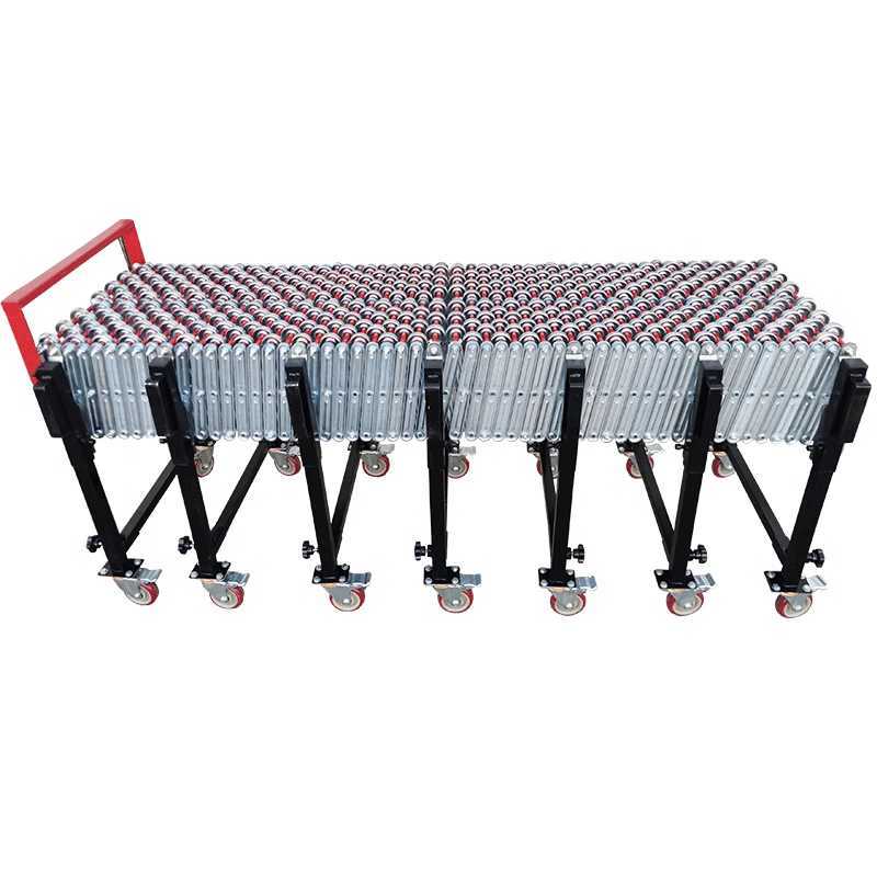 컨베이어레일 자바라 물류 창고 하역 무동력 컨베어 휠 60cm - 상품 이미지