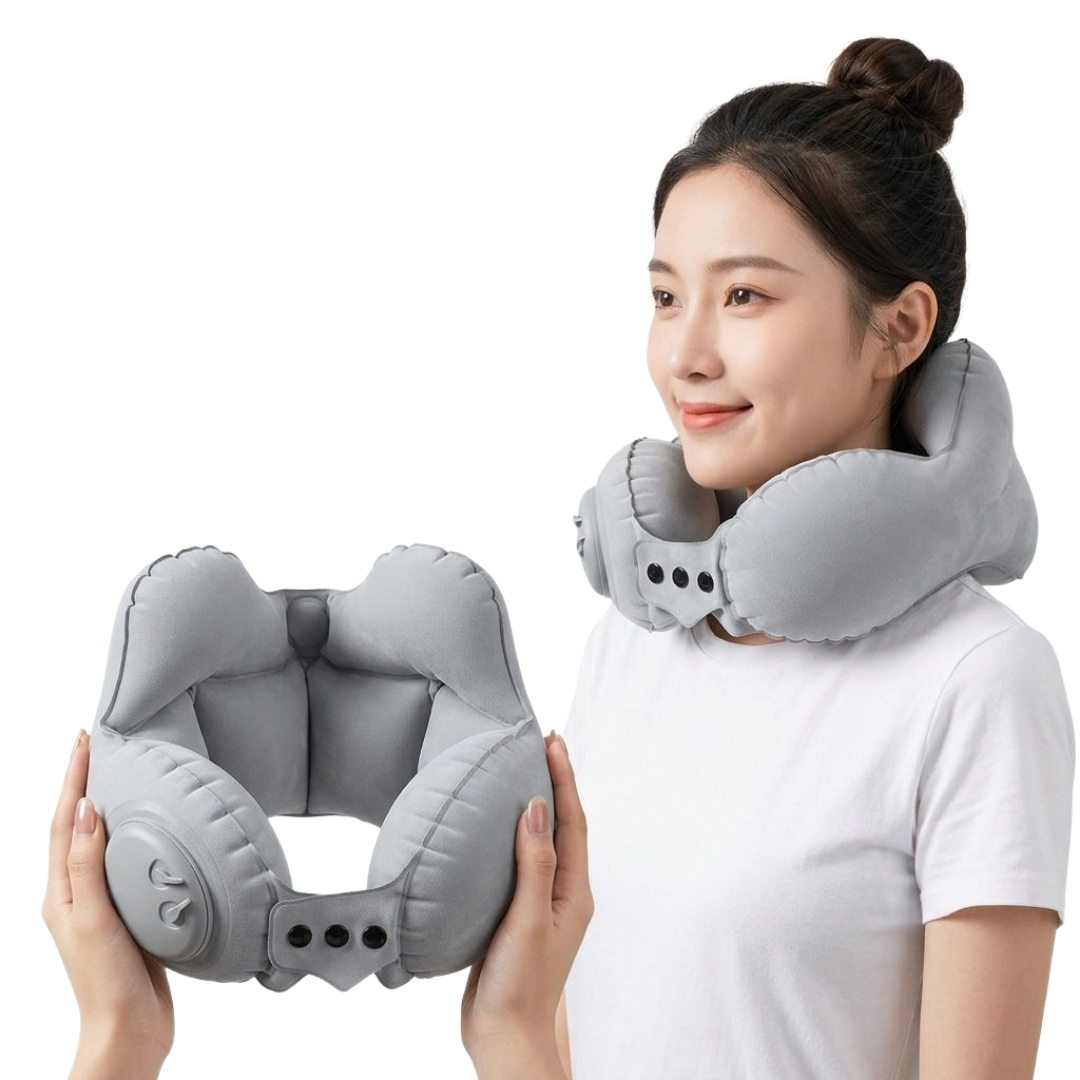 리브나우 에어펌프 여행용 목베개 기내용 비행 - 상품 이미지