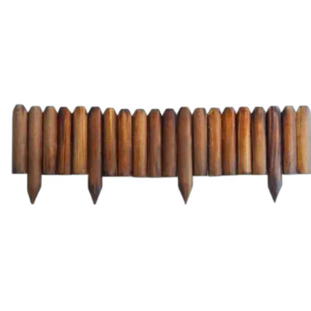 야외 원목 울타리 정원 안뜰 울타리 잔디밭 칸막이 4.5x15x120 - 상품 이미지