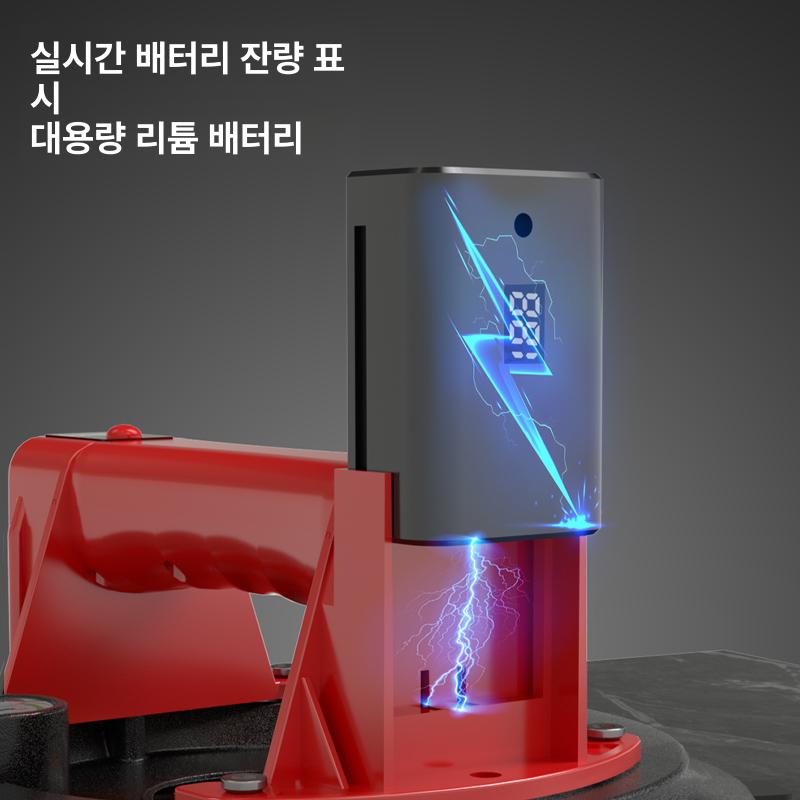 전동 타일 흡착기 자동 보조 강력 진공 고정 이동기 이중층 8인치 200KG - 상세 이미지 4
