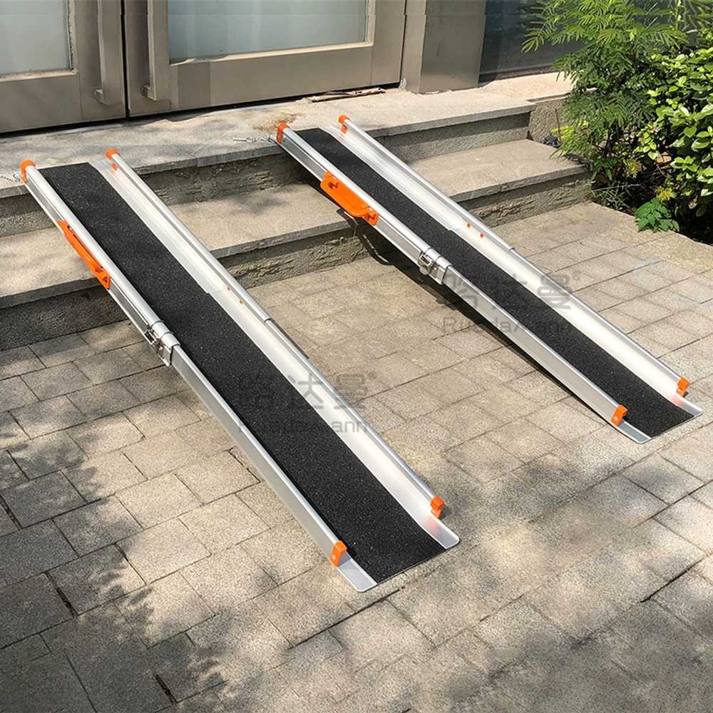 휠체어 경사로 경사판 문턱 오토바이 용품 발판 진입판 120cm 한 쌍 - 상세 이미지 3