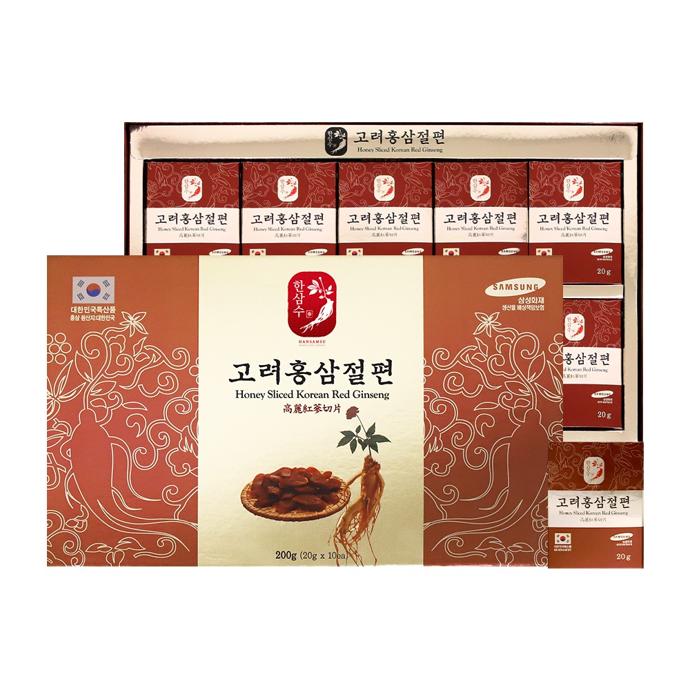 고려 홍삼정과 절편 낱개포장 봉밀절편홍삼 600g - 상세 이미지 4