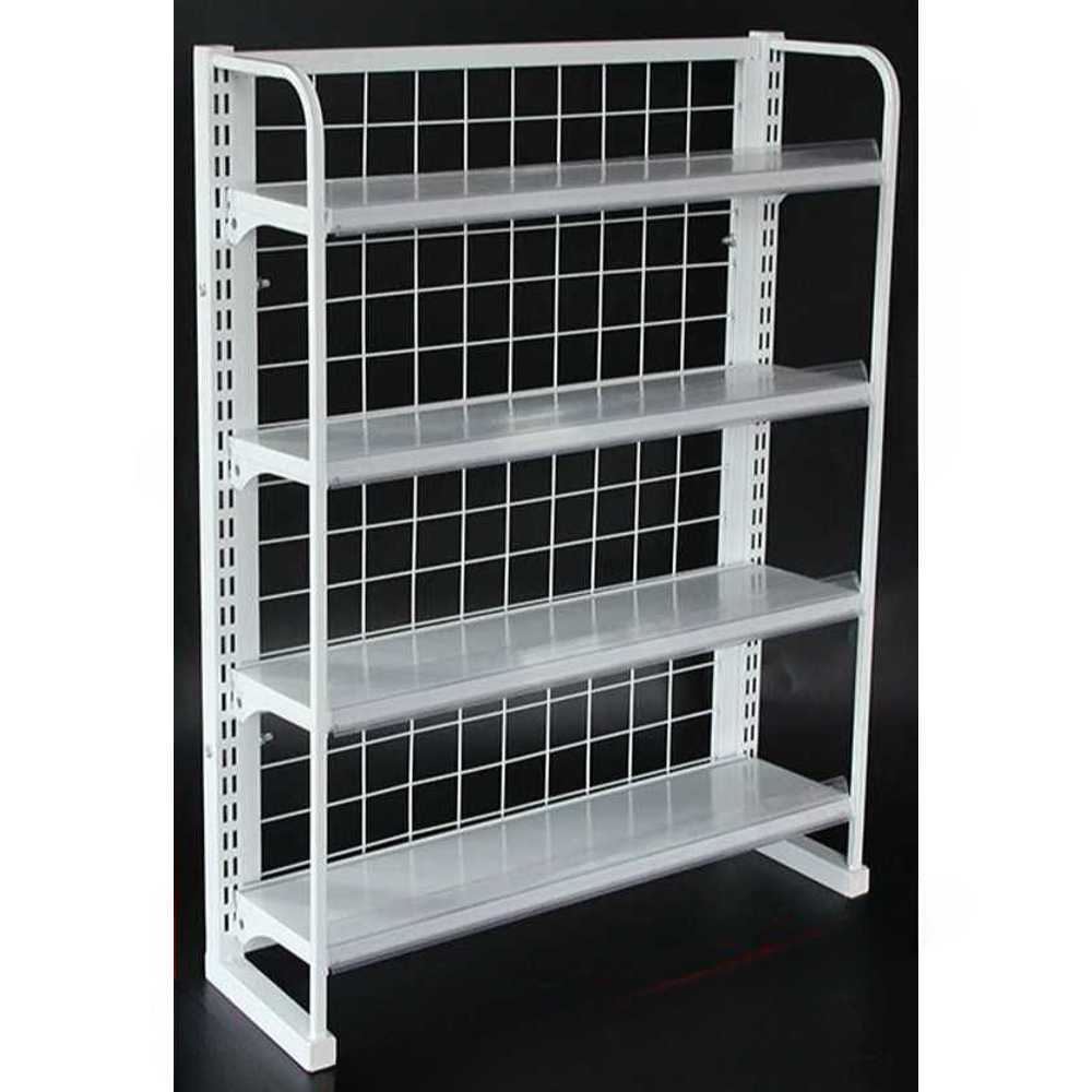 약국 진열대 편의점 과자 랙 간식 팬트리 철제 4단 60x18x80 - 상품 이미지