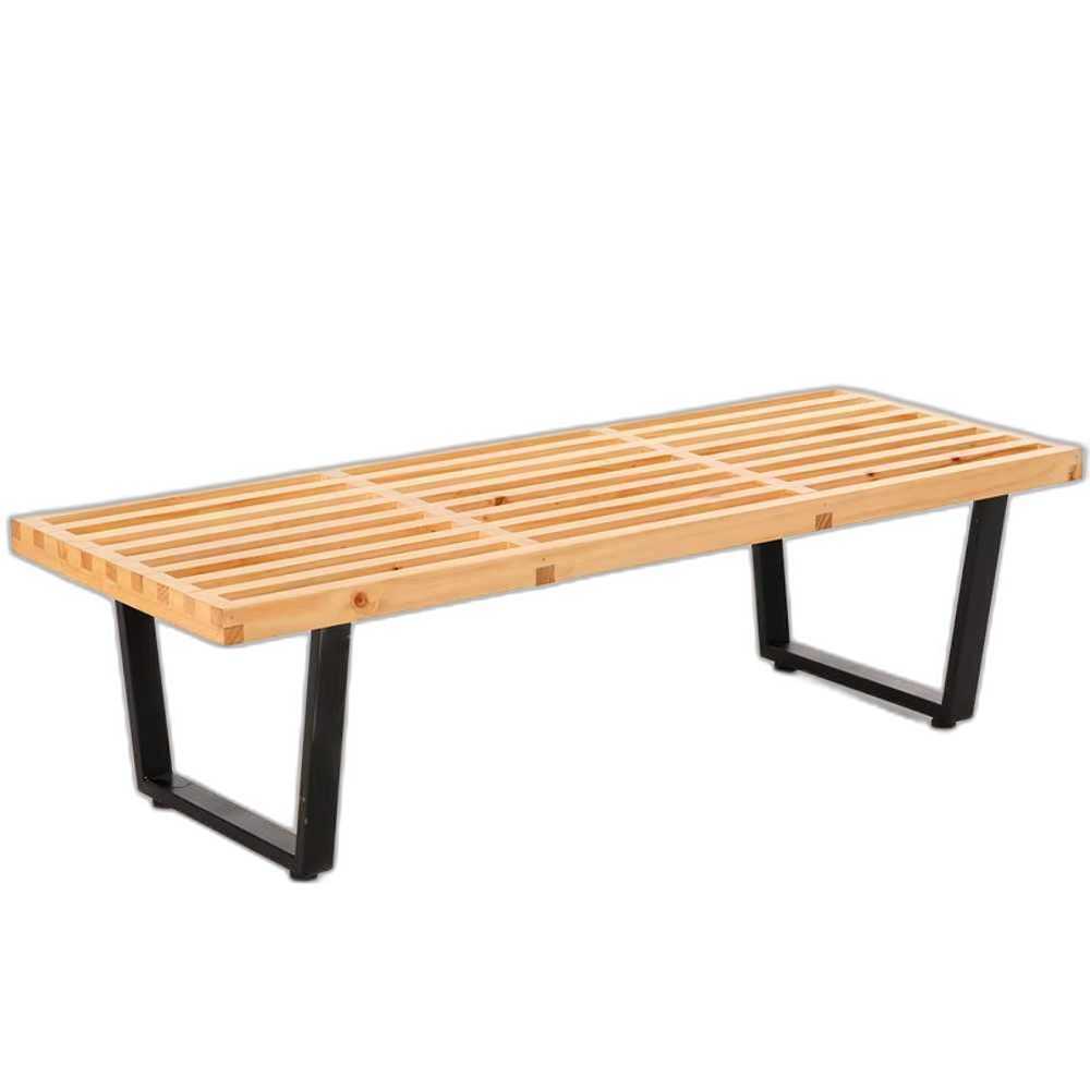 야외 웨이팅 벤치 카페 식당 정류장 대기 휴식 의자 122cm - 상품 이미지