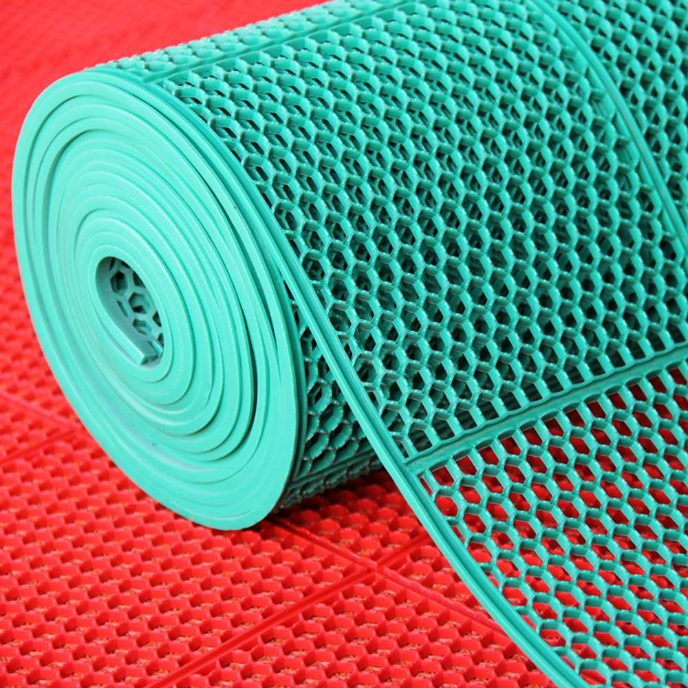 산업용 바닥 매트 출입구 복도 용품 미끄럼방지 PVC 깔판 벌집 육각망 - 상세 이미지 3