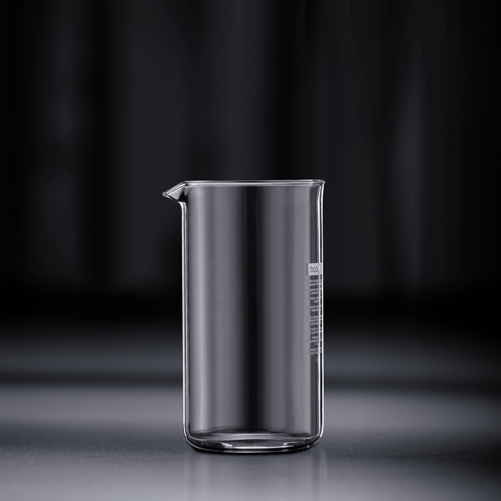 보덤 교체용 유리 비커 1.0L 8컵 9.6cm 18cm 투명 - 상품 이미지