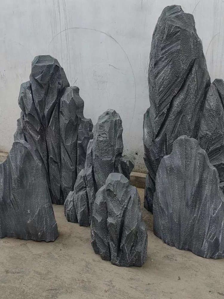 인조 정원석 화단 돌장식 정원꾸미기 모형돌 야외 조경 높이 70cm - 상세 이미지 5