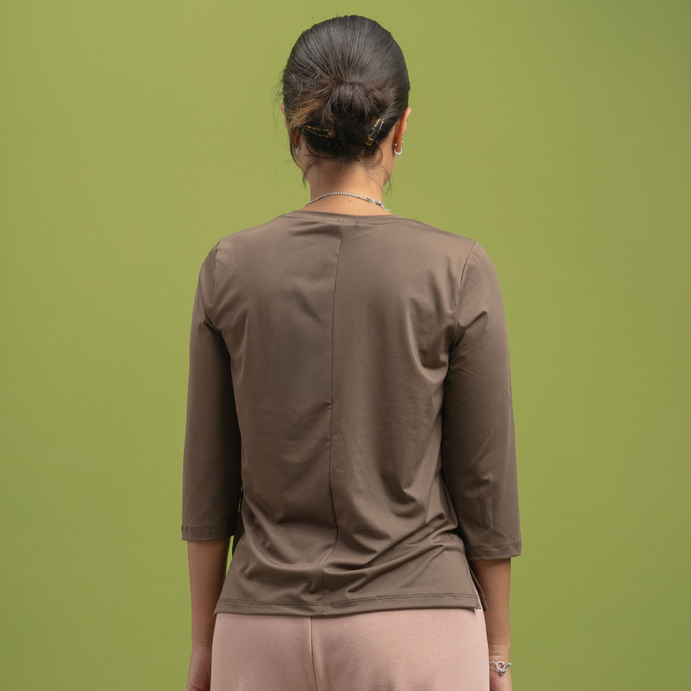 뒤란 에어 스트레치 7부 티셔츠 DTF6W-4183 4colors - 상세 이미지 4