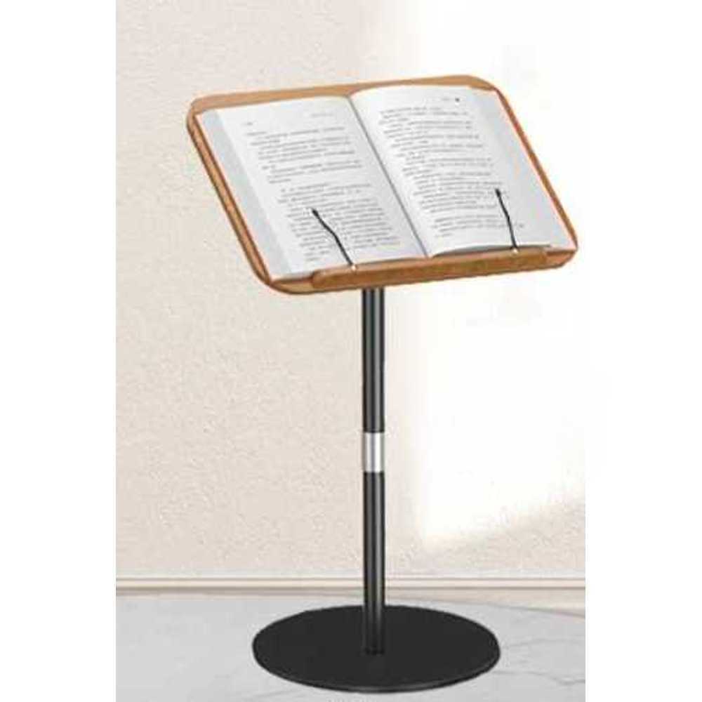 스탠딩 독서대 원목 높이조절 보면대 각도조절 거치대 30-50cm - 상품 이미지