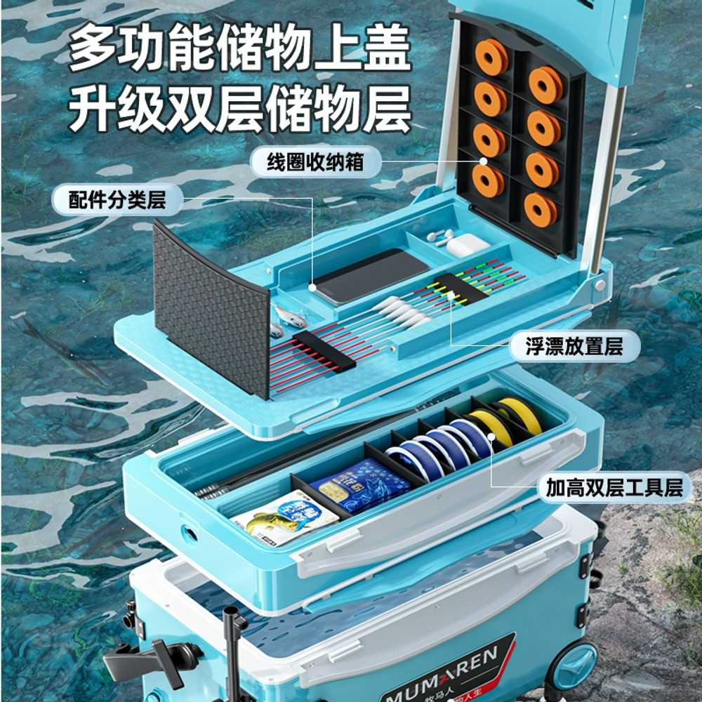 대형 태클박스 트레이 배달 루어 에기 미끼 낚시 가방 3피스 - 상세 이미지 5