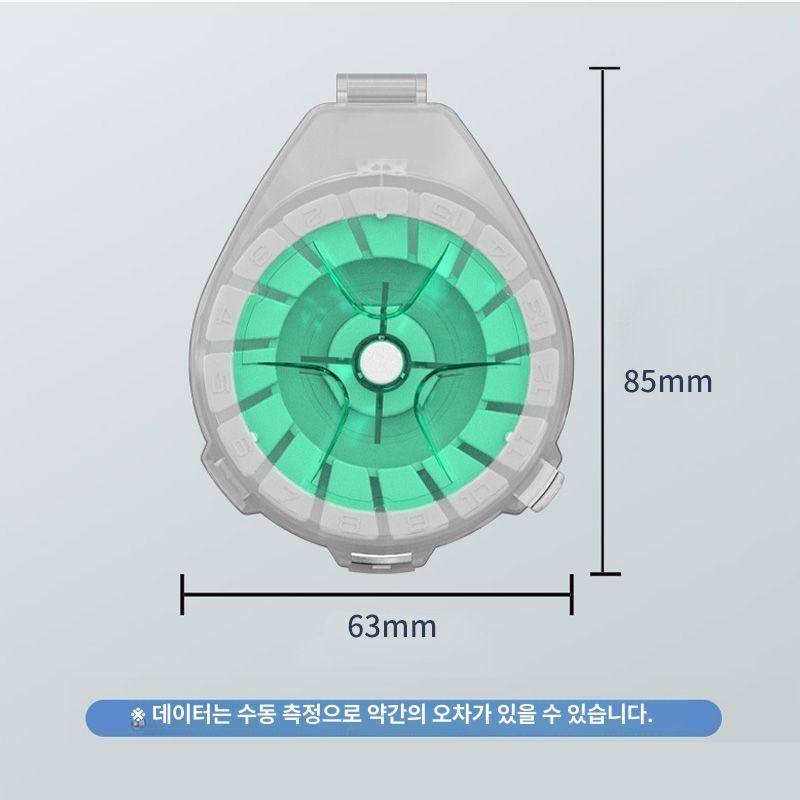 루어 쇼크리더 카본선 수납함 빠른절단 방향전환 방지 다기능 릴 케이스 그린 1개 - 상세 이미지 5