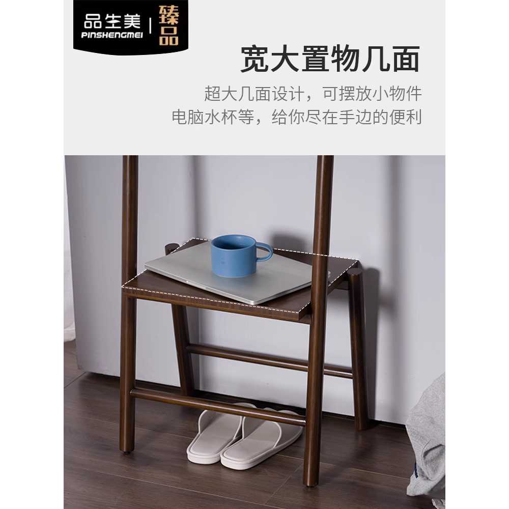 원목 타올 홀더 욕실 침실 벽면 용품 소품 선반 걸이대 이미지 6