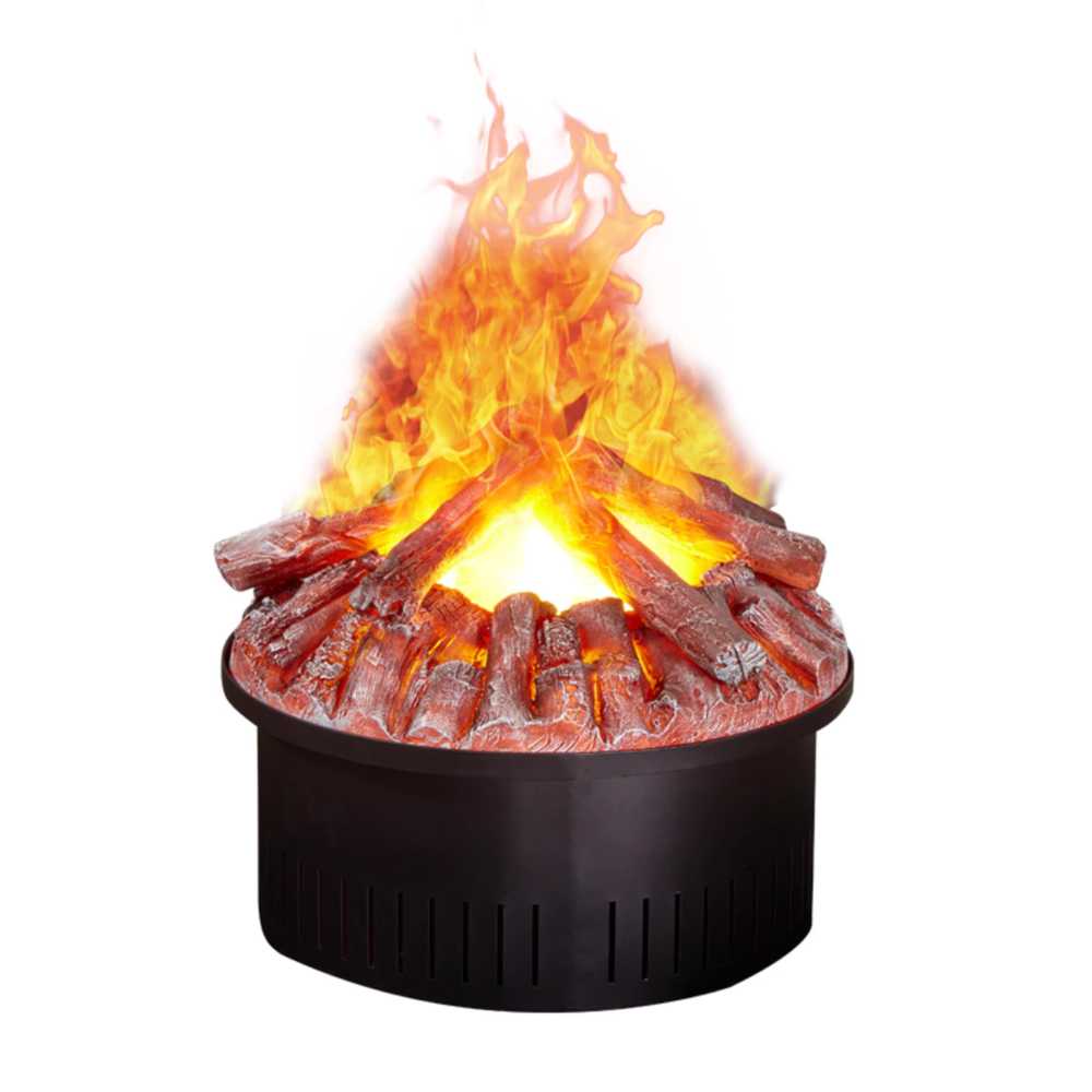 모닥불 가습기 감성 벽난로 장식품 분무 머신 트윈 플레임 35CM - 상세 이미지 3