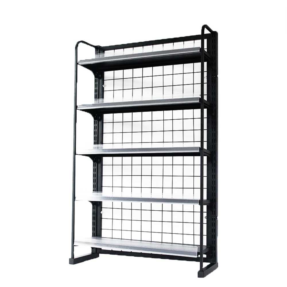 약국 진열대 편의점 과자 랙 간식 팬트리 철제 4단 60x18x80 이미지 6