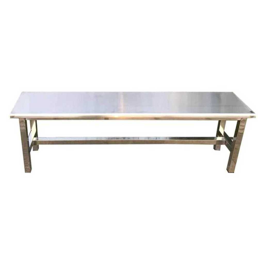 스테인레스 벤치 의자 라커룸 공원 작업장 긴 체어 100x35x45 - 상세 이미지 3