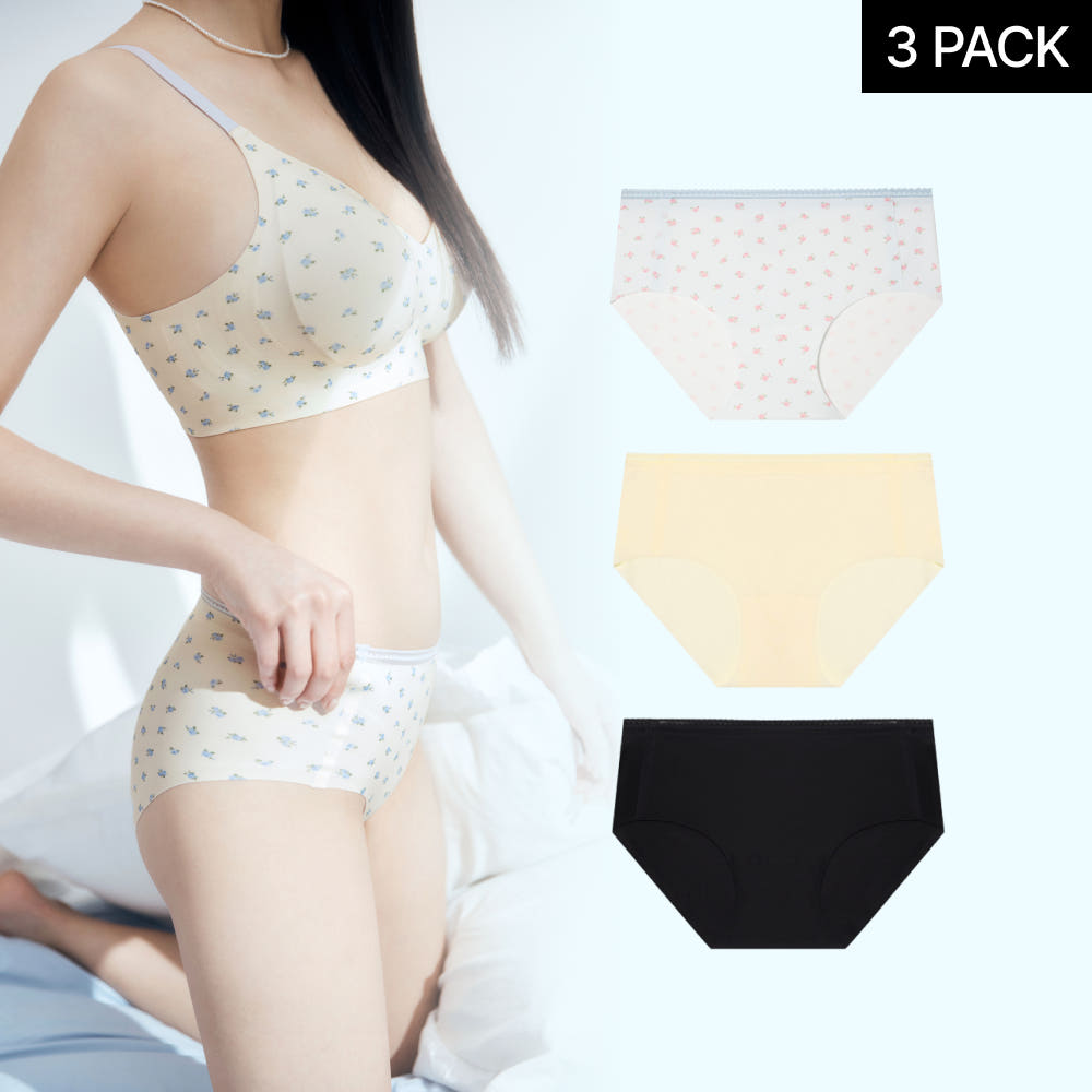 EBLIN 공식몰 [3PACK][심리스] 실루엣 팬티 7종