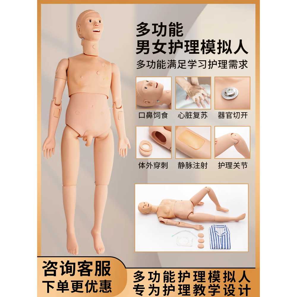 마네킹 실습용 모델 간호 학원 카테터 시뮬레이션 도구 A 남성 - 상세 이미지 5