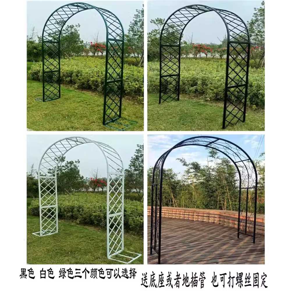 정원 아치 철제 정원 마당 안뜰 꽃 장미 식물 등반대 120x40x220 - 상세 이미지 3