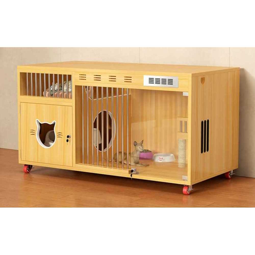 고양이 아파트 호텔 빌라 실내 케이지 캣하우스 - 상품 이미지