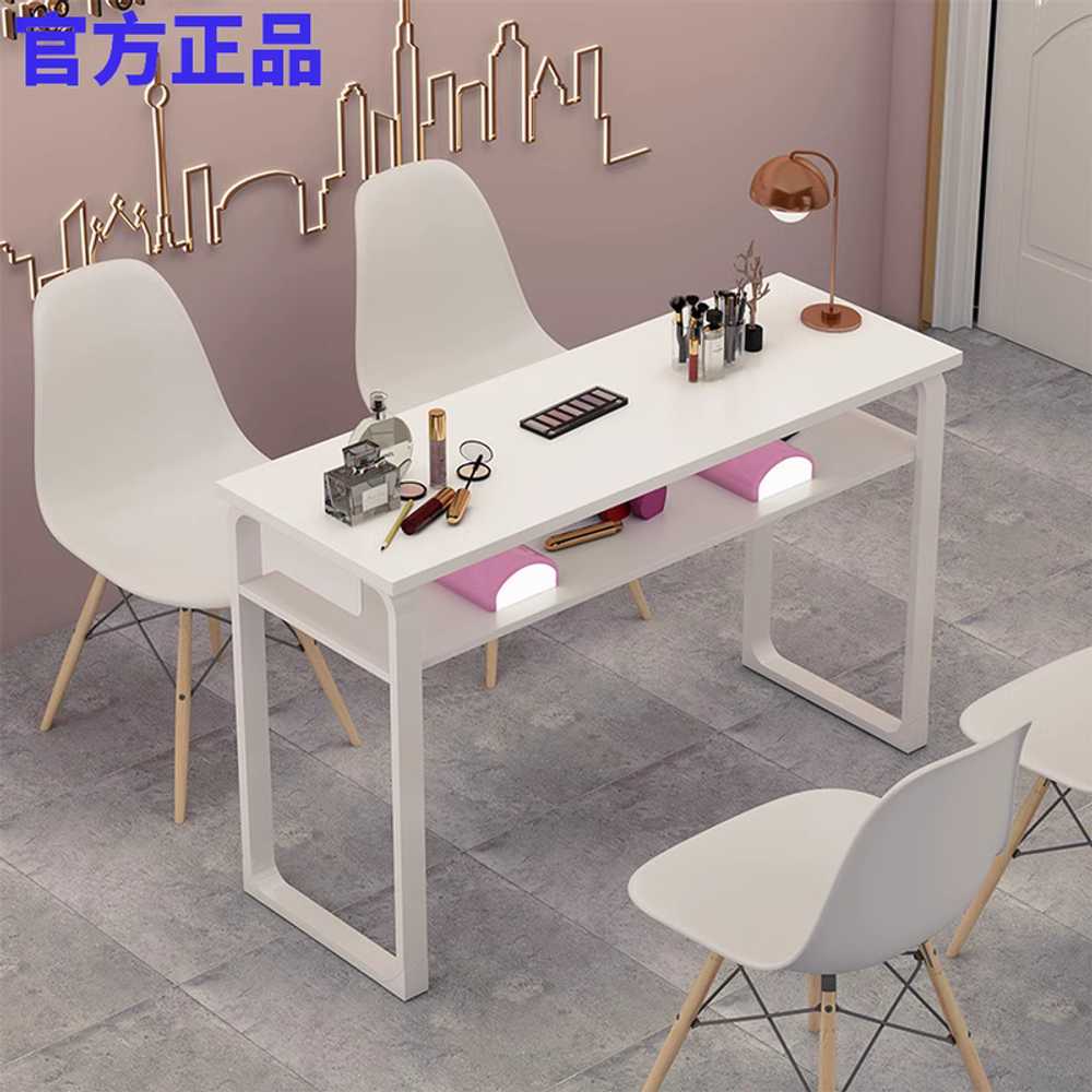 네일아트 시술 테이블 뷰티샵 램프 수납 1인 작업대 100x40x75 - 상세 이미지 2