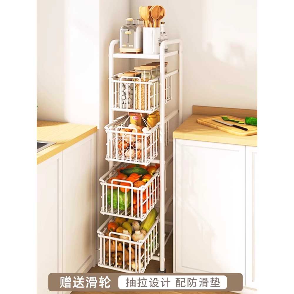 펜트리 틈새 수납장 베란다 세탁실 물품 보관 선반 폭25cm - 상세 이미지 2