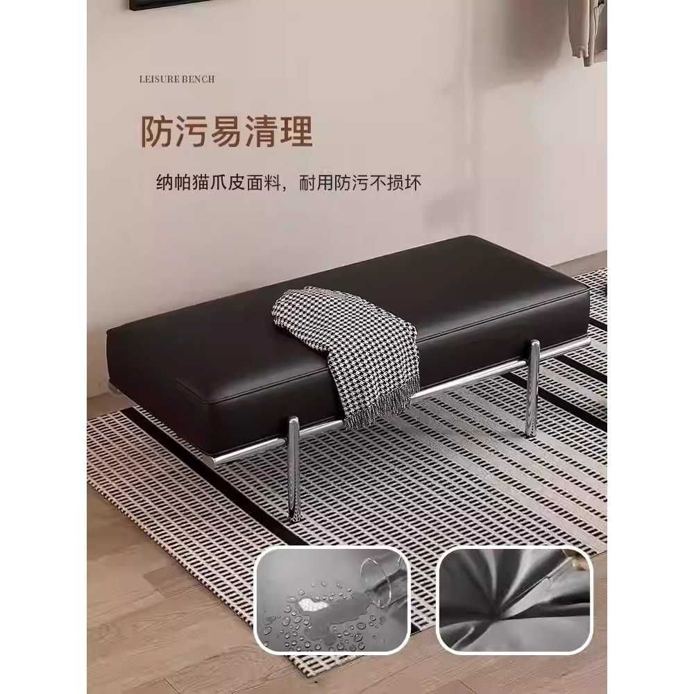 매장 벤치 소파 대기실 신발장 입구 침실 고급 긴 의자 60cm 이미지 6