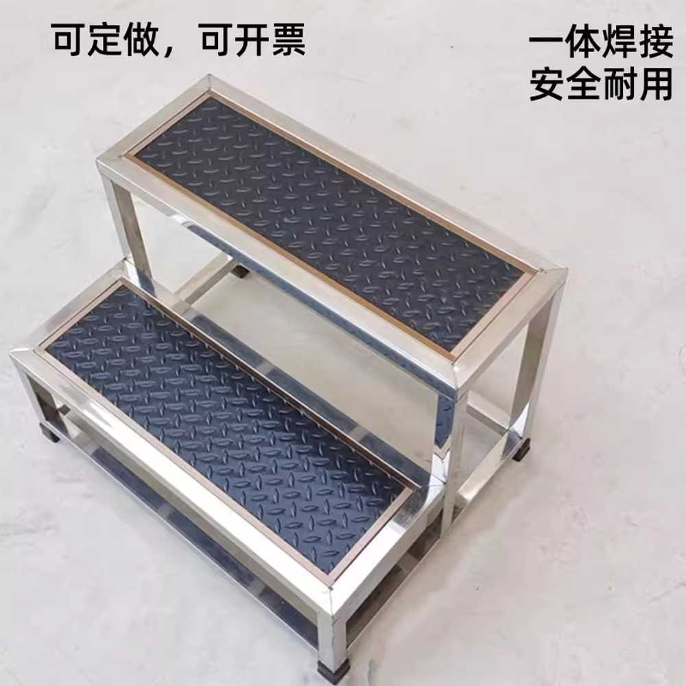 스테인리스 안전 계단 창고 물류 용품 디딤대 작업 발판 40x67.5x60 - 상세 이미지 3