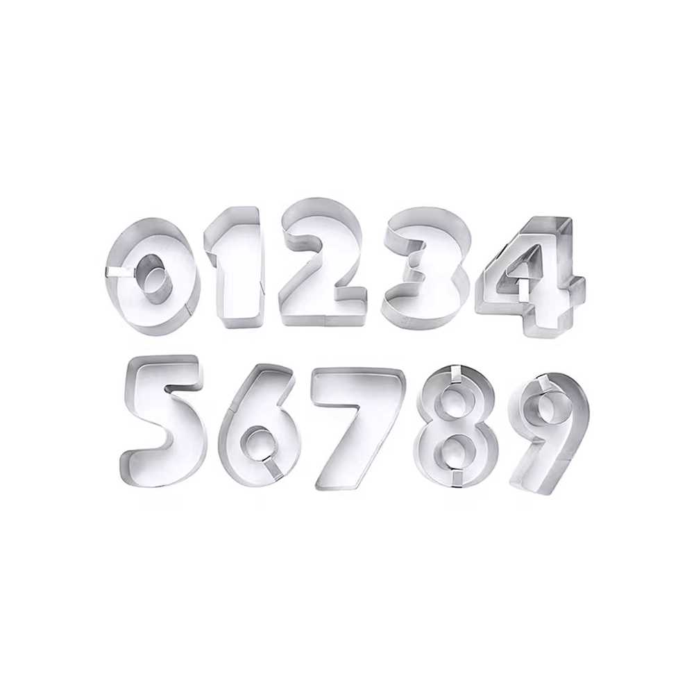 숫자 케이크틀 쿠키틀 스테인리스 베이킹 몰드 도구 - 상세 이미지 5