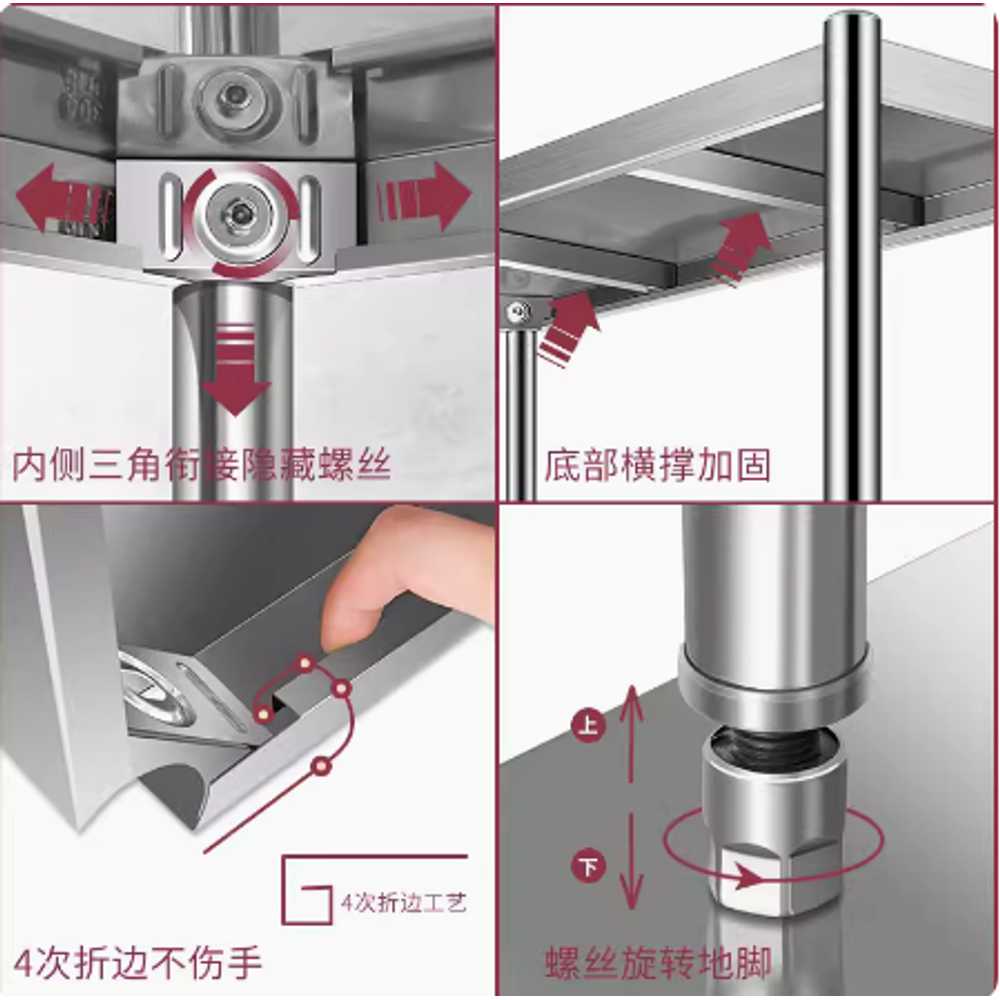 전자레인지 다이 전자렌지 수납장 에어프라이어 용품 60x35 두꺼운 - 상세 이미지 5