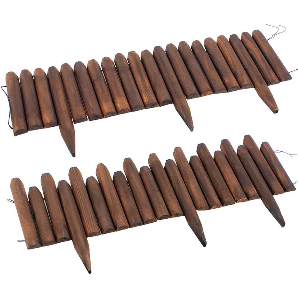 야외 원목 울타리 정원 안뜰 울타리 잔디밭 칸막이 4.5x15x120 이미지 6