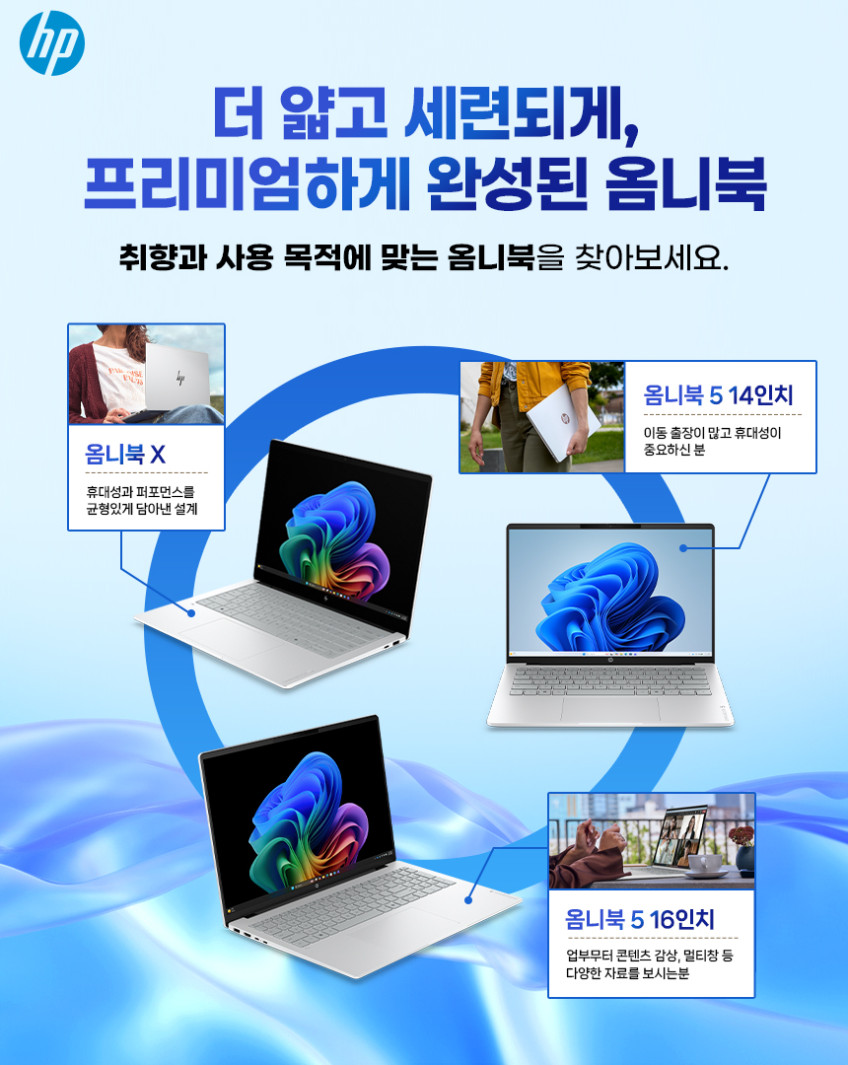 HP 옴니북5 라이젠 OLED 대학생 사무용 영상편집 업무용 노트북 판매처 상세 정보 이미지 2