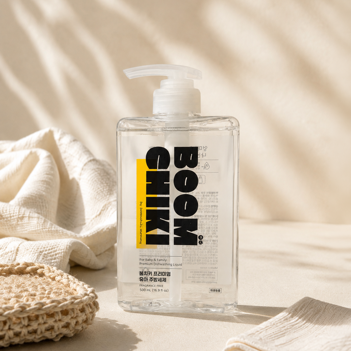붐치키 프리미엄 아기 주방세제 젖병세제 식물유래 무향 맨손설거지 500ml, 1개