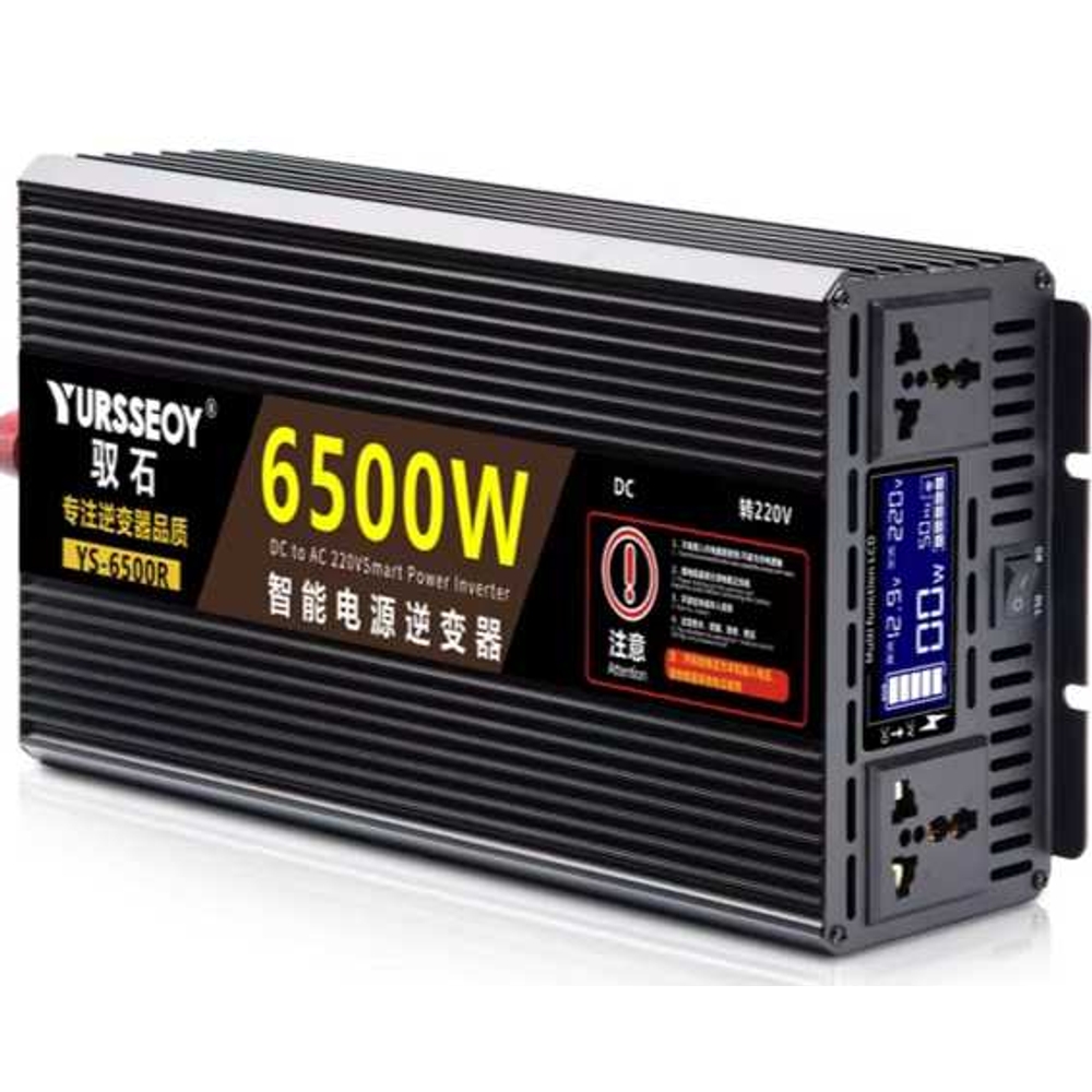 차량용 인버터 6500W 캠핑카 트럭 용품 전원 카라반 공급 장치 12V - 상품 이미지