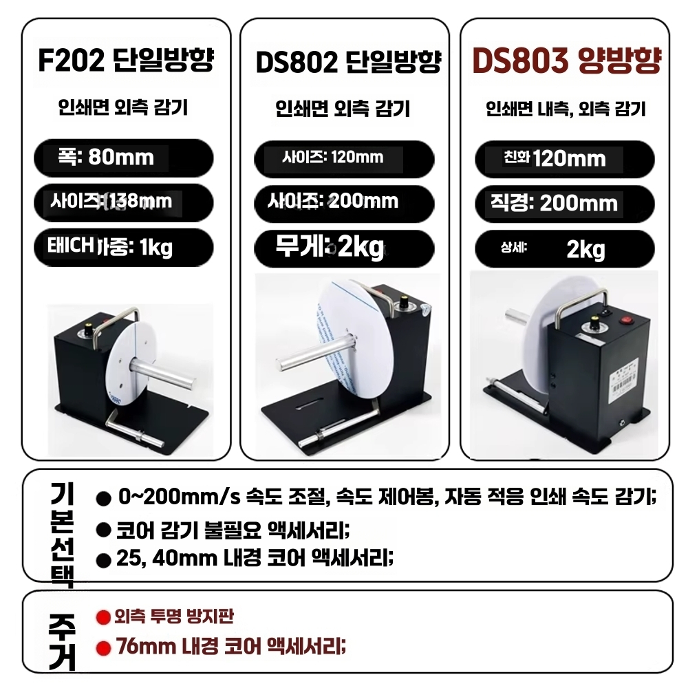 라벨 송장 리와인더 프린터 라벨기 되감기 정리 감기 머신 H3 - 상세 이미지 4