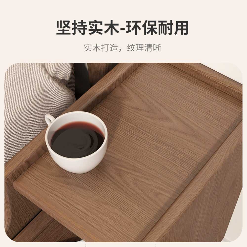침대미니협탁 원목 사이드테이블 침대옆 틈새 수납 20CM - 상세 이미지 3