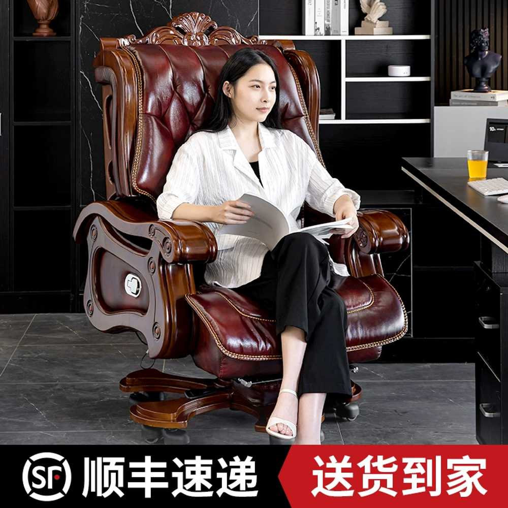 사장 의자 중역 임원 사무실 컴퓨터 고급 CEO 체어 고정형 - 상세 이미지 5