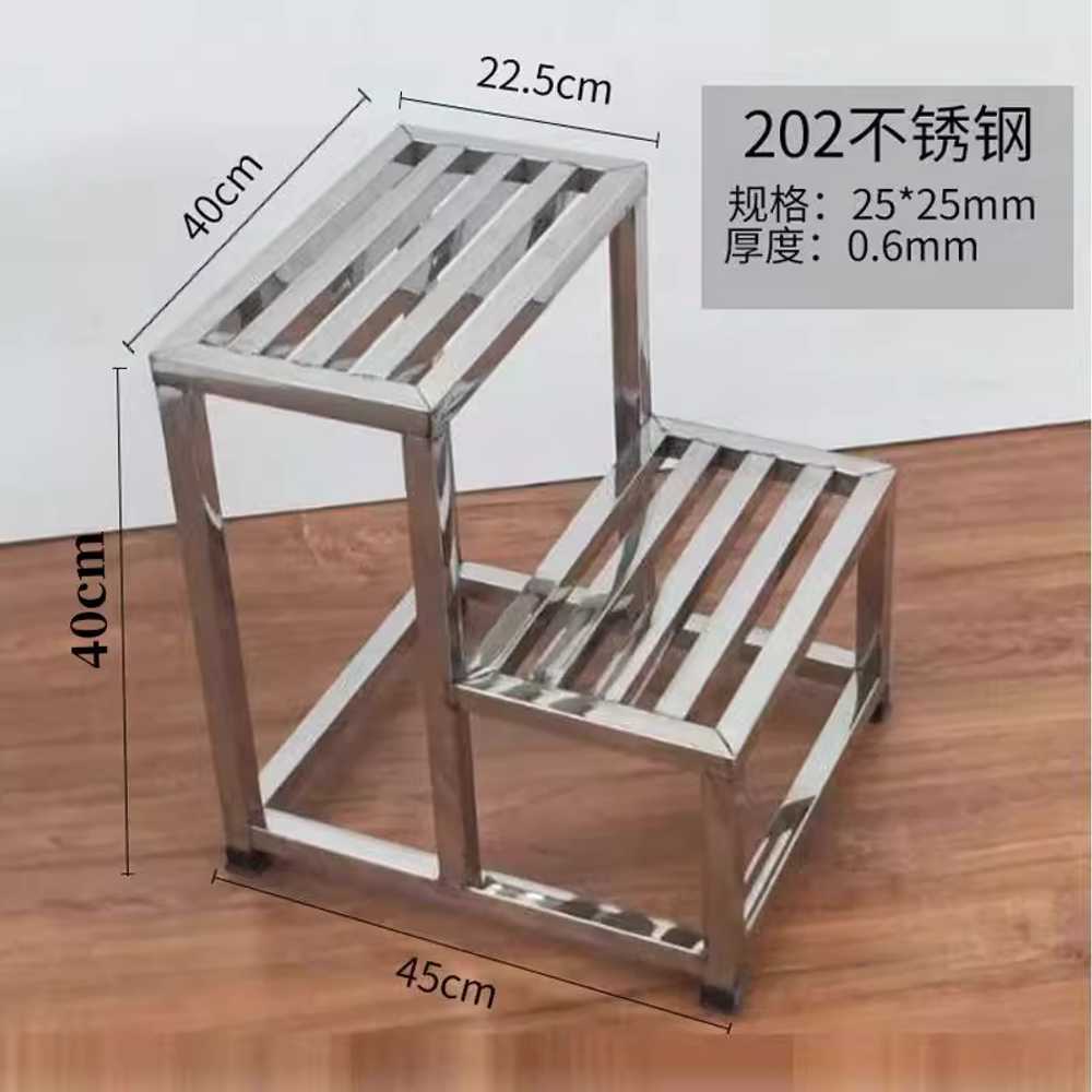 스테인리스 안전 계단 창고 물류 용품 디딤대 작업 발판 40x67.5x60 - 상세 이미지 5