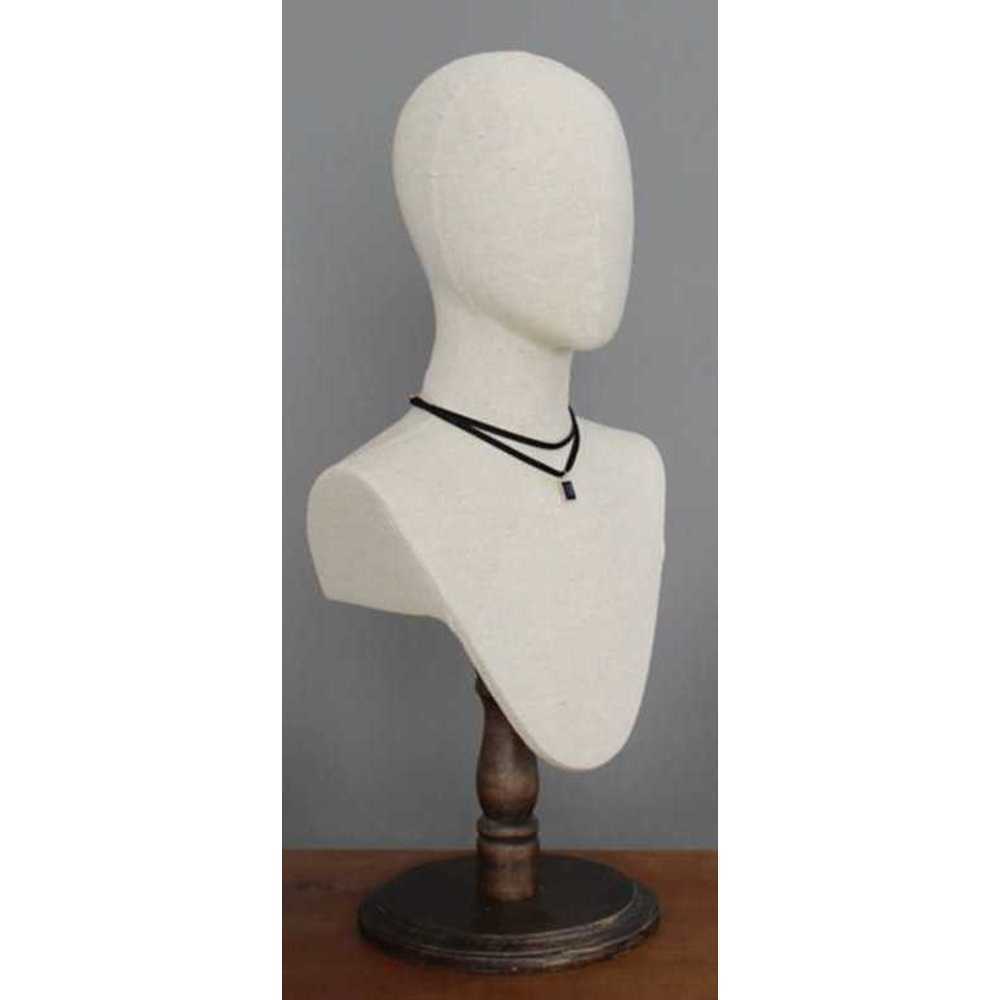 두상 머리 마네킹 목걸이 스카프 주얼리 가발 전시용 빈티지 - 상품 이미지