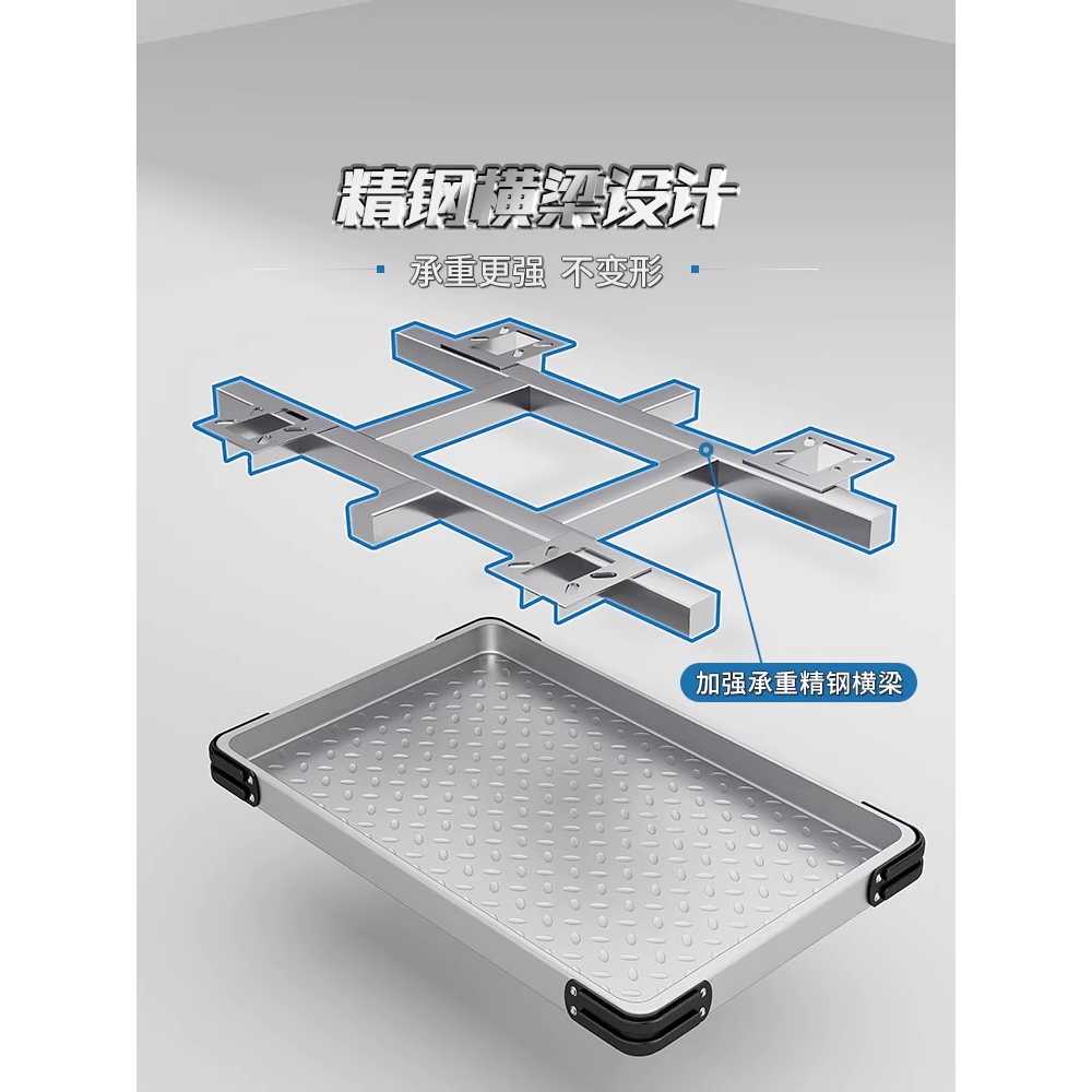 스텐 대차 카트 강판 팔레트 휴대용 접이식 트롤리 60x40 - 상세 이미지 5