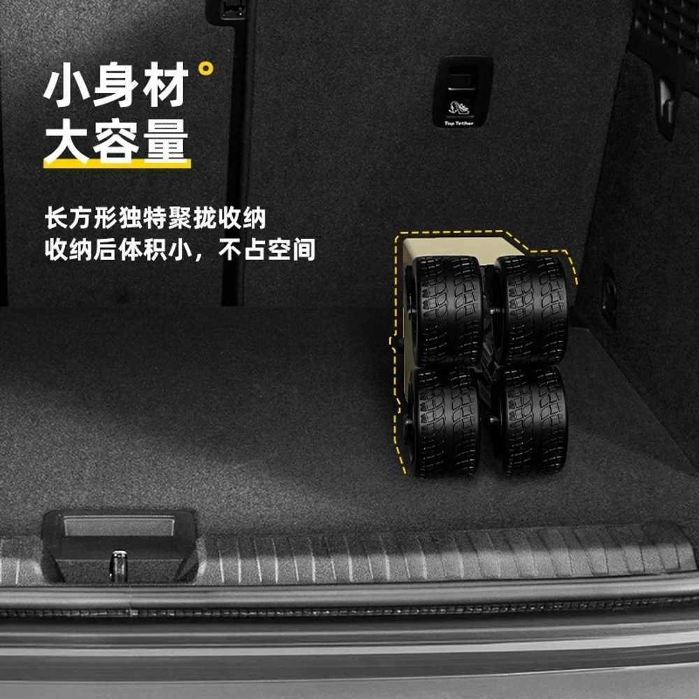 캠핑 왜건 정원 피크닉 야외용 접이식 푸시 핸드카트 - 상세 이미지 5