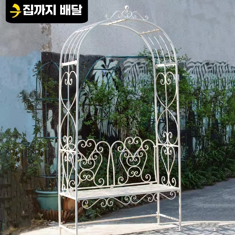 장미 아치 철제 스탠드 지주대 반원 화초 가든 식물 지지대 - 상세 이미지 2